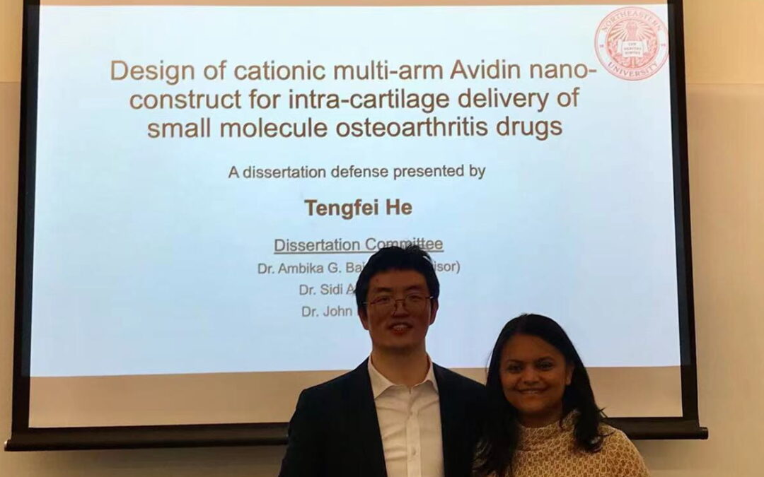 Congratulations to Dr. Tengfei He on successfully defending his dissertation. The snowstorm cannot stop his forward pace. Good luck to the next phase of life.🎓